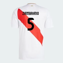Koszulka Piłkarska Zambrano #5 Peru Copa America 2024 Domowa Męska