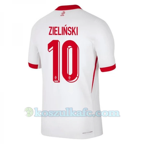 Koszulka Piłkarska Zielinski #10 Polska Mistrzostwa Europy 2024 Domowa Męska