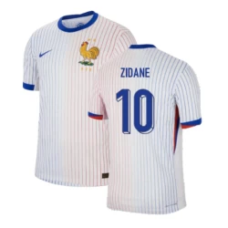 Koszulka Piłkarska Zinédine Zidane #10 Francja Mistrzostwa Europy 2024 Wyjazdowa Męska