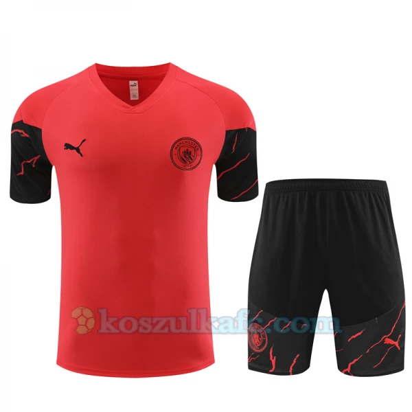 Manchester City Komplet Koszulka Treningowa 2023-24 Pomarańczowy Czerwony