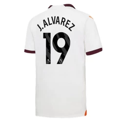 Manchester City Koszulka Piłkarska 2023-24 J. Alvarez #19 Wyjazdowa Męska