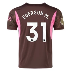 Manchester City Koszulka Piłkarska 2024-25 Ederson M. #31 Bramkarska Wyjazdowa Męska