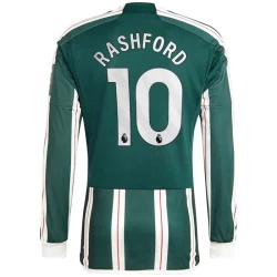 Manchester United Koszulka Piłkarska 2023-24 Marcus Rashford #10 Wyjazdowa Męska Długi Rękaw