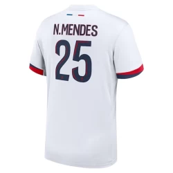 Paris Saint-Germain PSG Koszulka Piłkarska 2024-25 N.Mendes #25 Wyjazdowa Męska