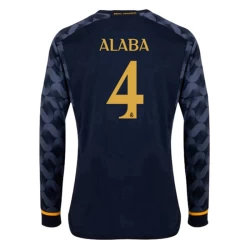 Real Madryt Koszulka Piłkarska 2023-24 David Alaba #4 Wyjazdowa Męska Długi Rękaw