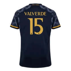 Real Madryt Koszulka Piłkarska 2023-24 Federico Valverde #15 Wyjazdowa Męska