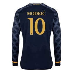 Real Madryt Koszulka Piłkarska 2023-24 Luka Modrić #10 Wyjazdowa Męska Długi Rękaw
