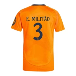 Real Madryt Koszulka Piłkarska 2024-25 HP E. Militao #3 Wyjazdowa Męska